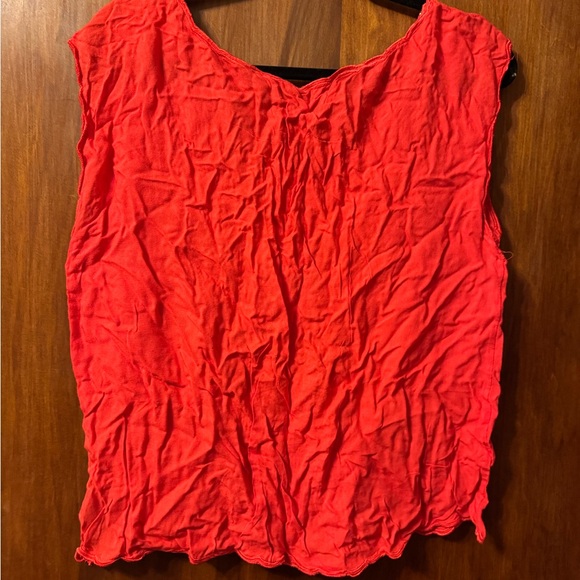 Forever 21 Women’s Vibrant Red Studded Blouse - Size Large - Picture 3 of 5
